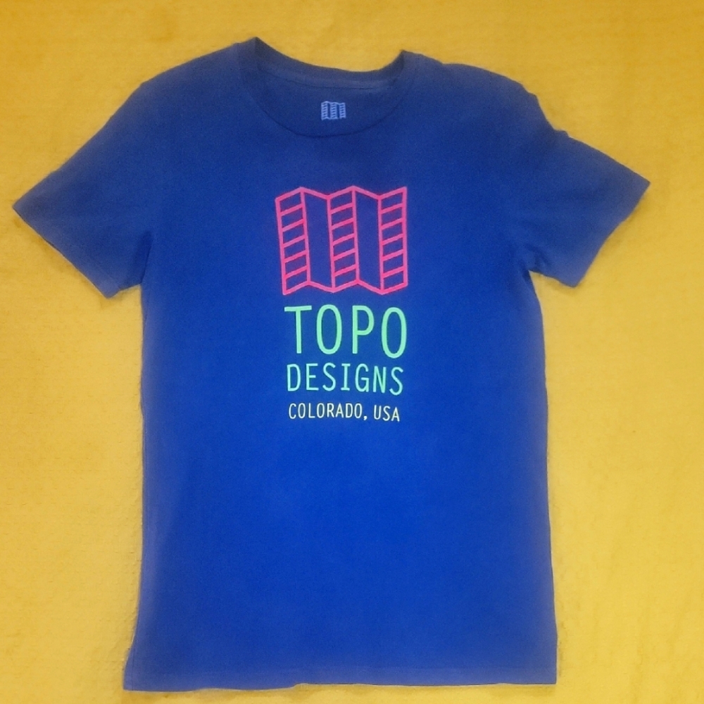 Topo Designs Blue Graphic T-Shirt